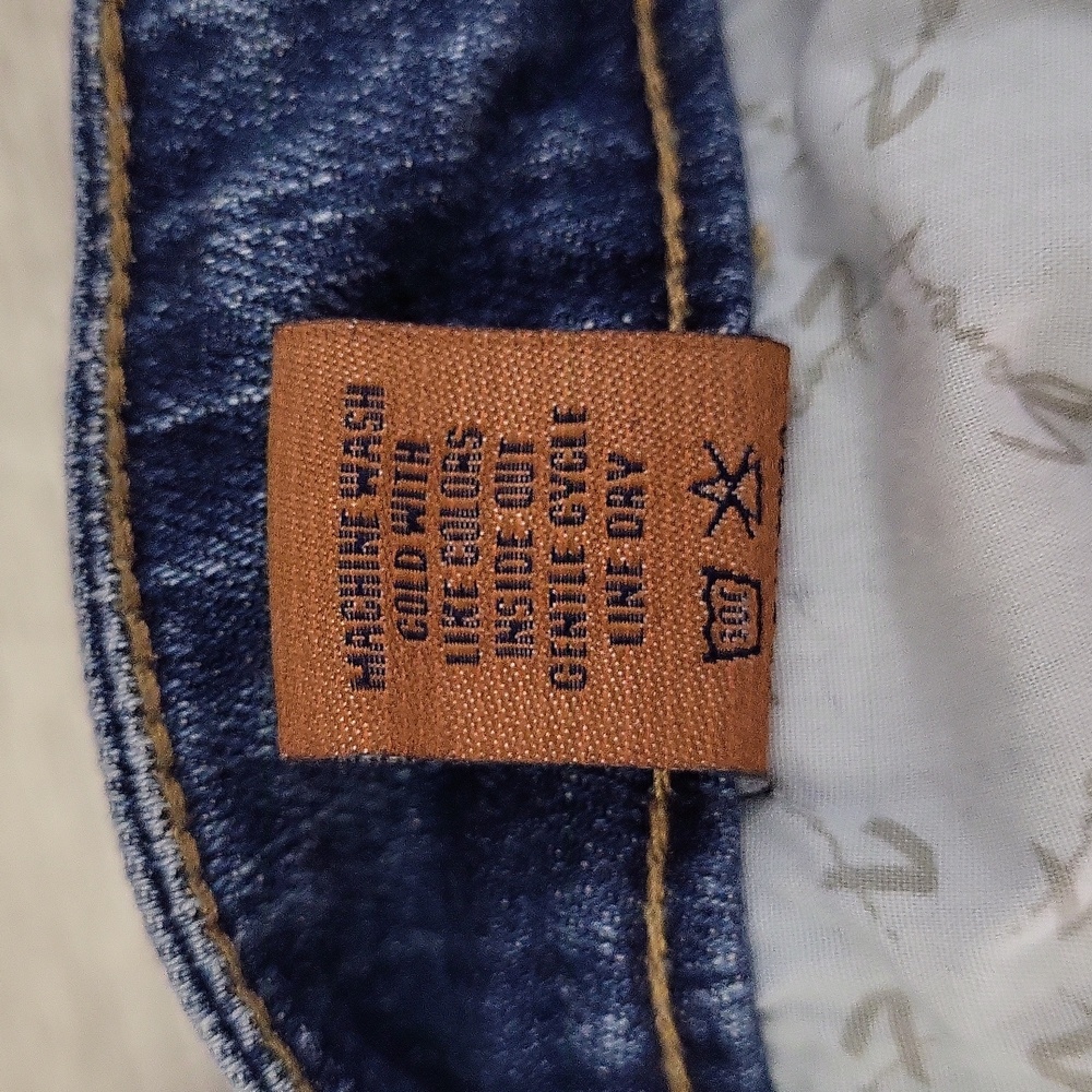 Seven7 Womens 29 Skinny Jeans Medium Wash Distressed Denim Blue Cotton Casual‎ - Picture 8 of 8